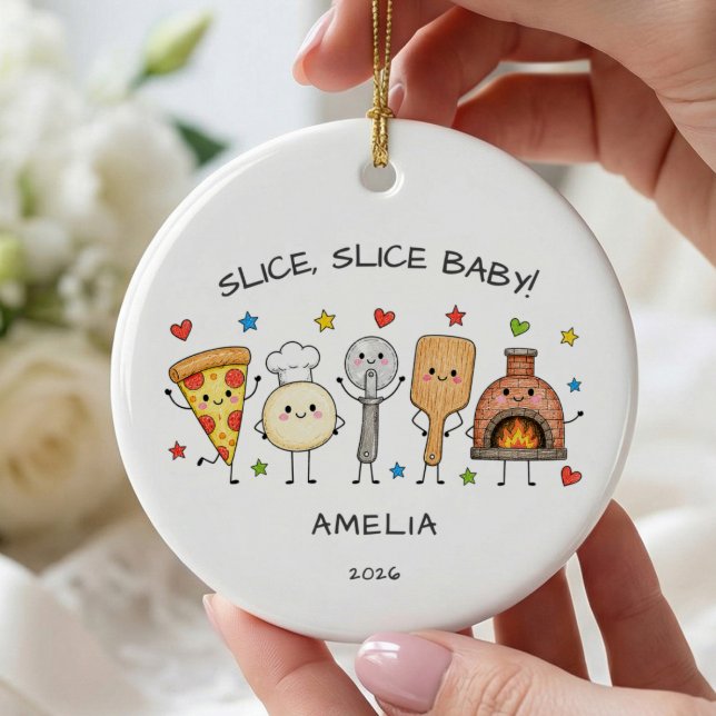 Ornement de pizza Slice Slice Baby (Créateur téléchargé)