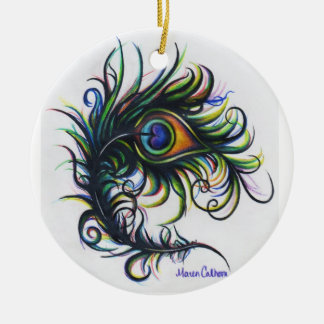 Ornement de plume de paon