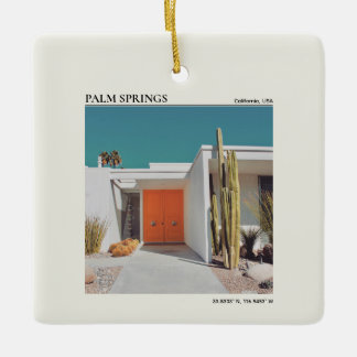 Ornement de porte lumineuse Palm Springs