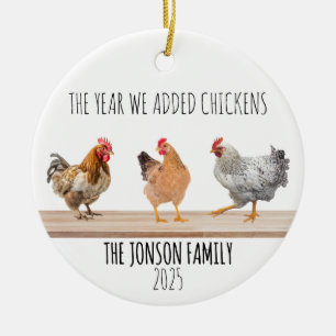 Ornement de poulet Noël Amant de poulet Cadeau