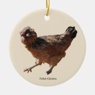Ornement de poulet polonais