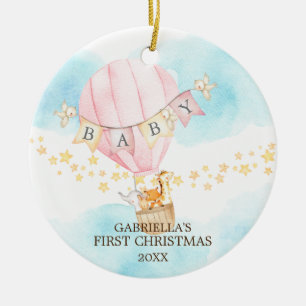 Ornement de premier Noël de bébé fille douce