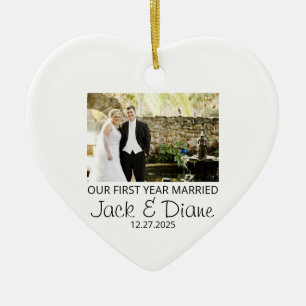 Ornement de première année de mariage - Ornement d