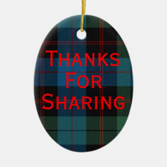 Ornement de programme de tartan (Devant)