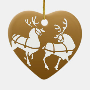 Ornement de rennes de Noël Personnaliser la décora