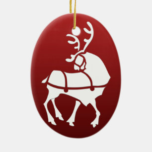 Ornement de rennes de Noël Personnaliser la décora