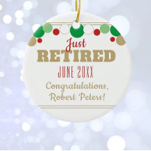 Ornement de retraite personnalisé