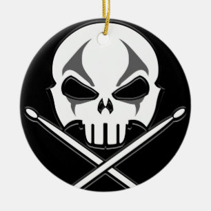 Ornement de roche et tambour à rouleaux en métal l