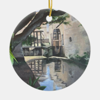 Ornement de roue d'eau Bayeux France