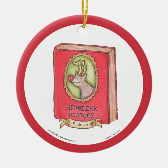 Ornement de Rudolph (livre d'histoire) (Devant)