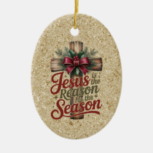 Ornement de saison de la raison de Jésus