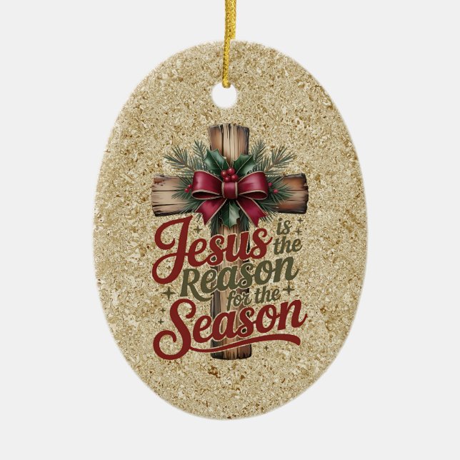 Ornement de saison de la raison de Jésus (Devant)