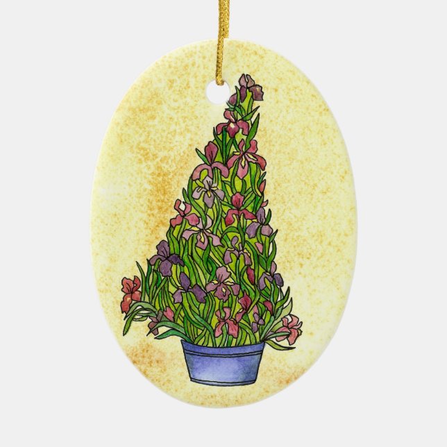 Ornement de sapin de Noël Iris (Devant)
