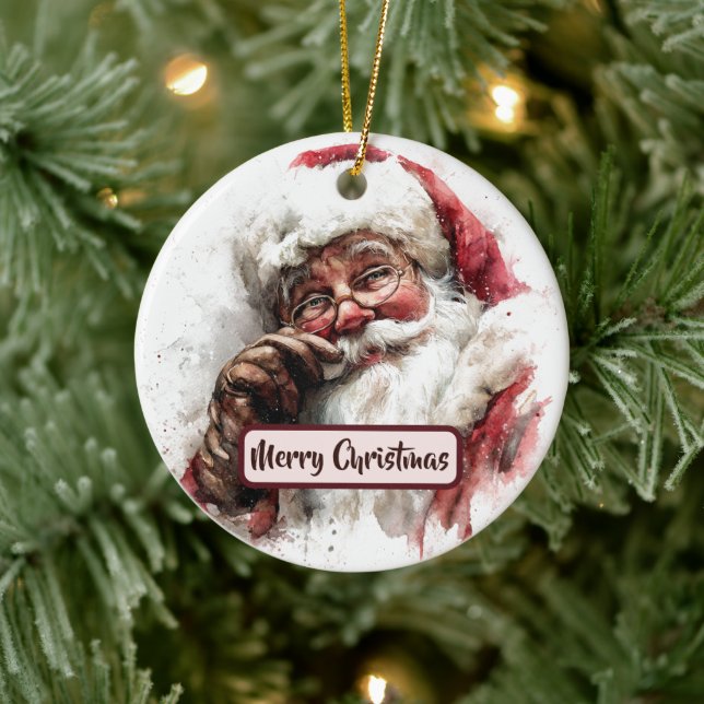 Ornement de sapin de Noël Père Noël (Arbre)