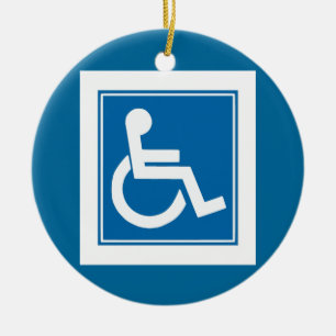 Ornement de signe d'handicap