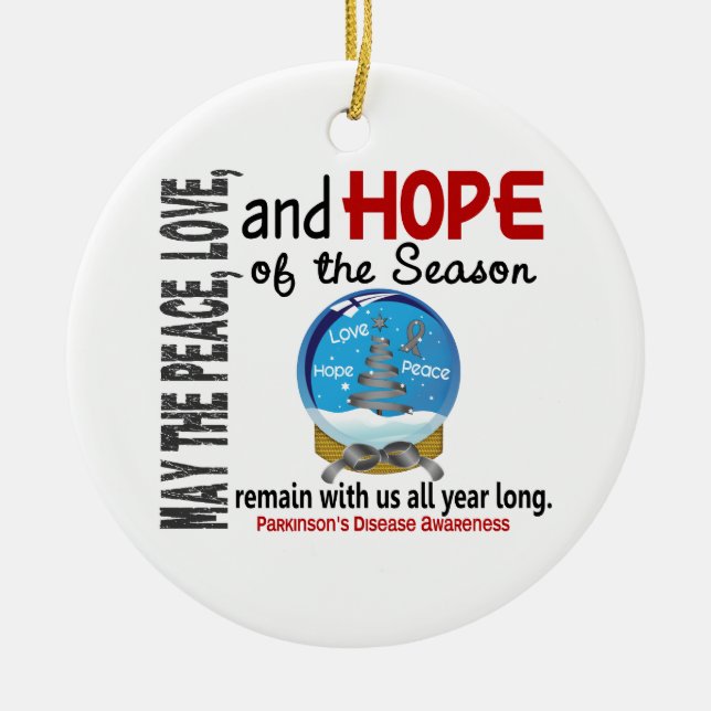 Ornement de SnowGlobe de Noël 3 de :maladie de (Devant)