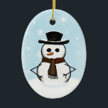 Ornement de Snowman<br><div class="desc">Festive bonhomme de neige ornement de vacances.</div>