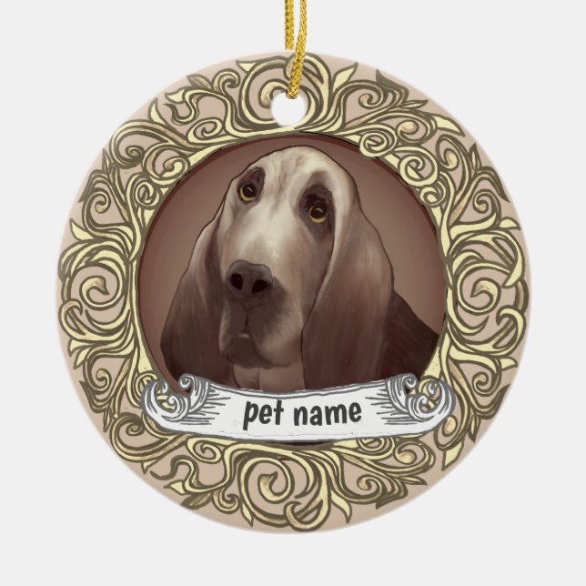 Ornement de souvenir aimant les chiens Bloodhound (Devant)