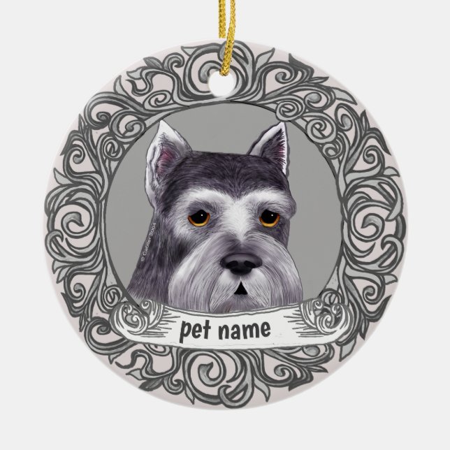 ornement de souvenir aimant Schnauzer (Devant)