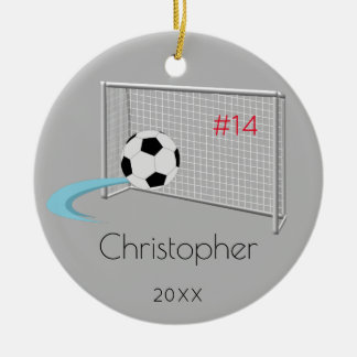 Ornement de souvenir de ballon de football