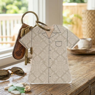 Ornement de souvenir de chemise Aloha en quilt de