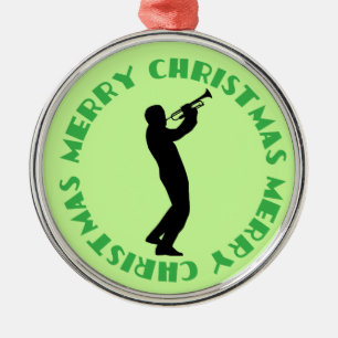 Ornement de souvenir de Joyeux Noël de musique de
