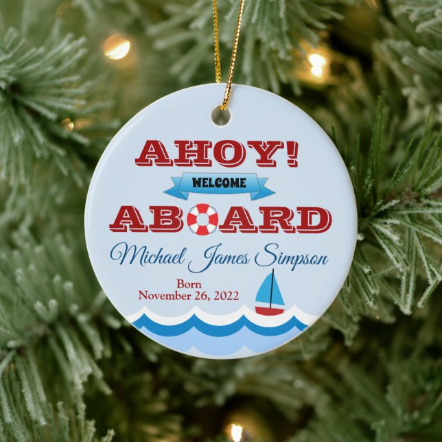 Ornement de souvenir de la première année de bébé  (Arbre)