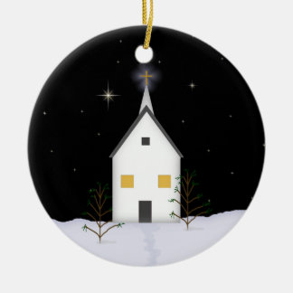 Ornement de souvenir de Noël d'église