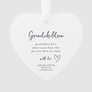 Ornement de souvenir pour grands-parents Grand-mèr