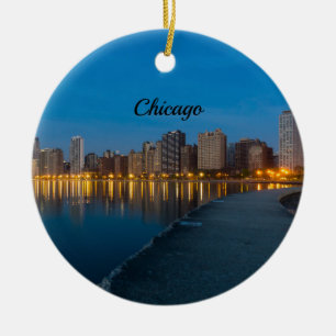 Ornement de souvenirs de la ville de Chicago Nord