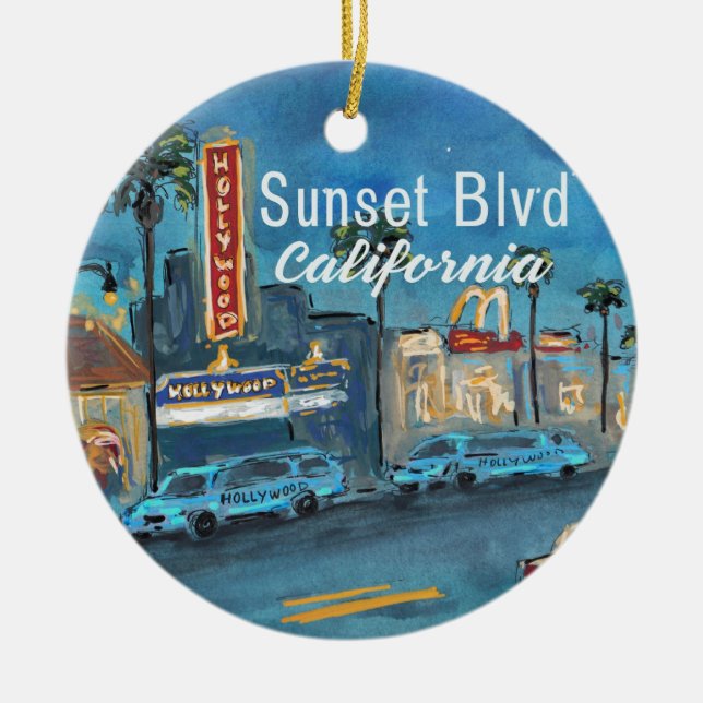 Ornement de Sunset Blvd Los Angeles (Devant)