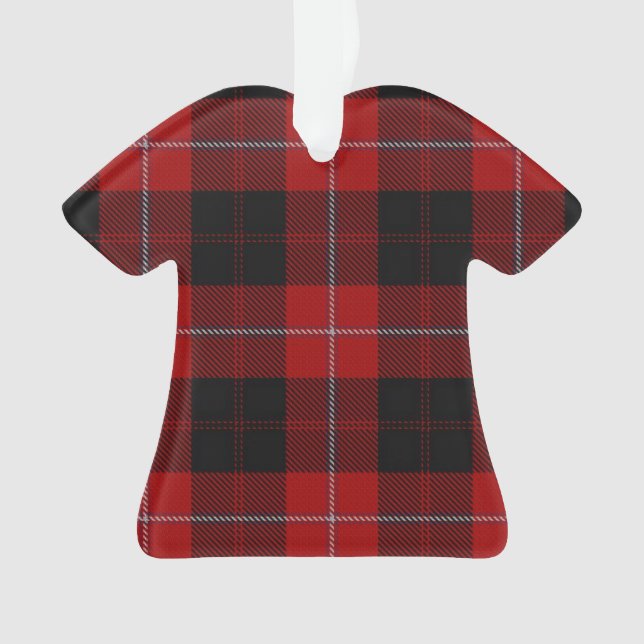 Ornement de T-shirt de tartan de Cunningham (devant)