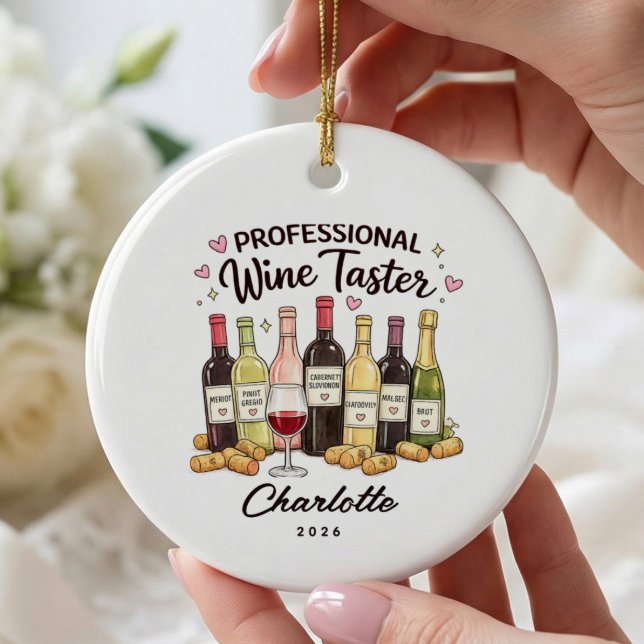 Ornement de Tasteur de Vin Professionnel (Créateur téléchargé)