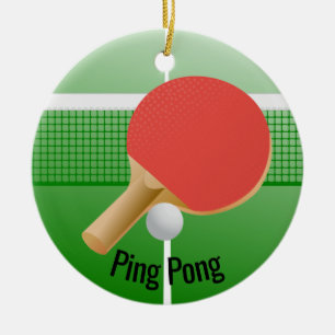 Ornement de tennis de ping pong
