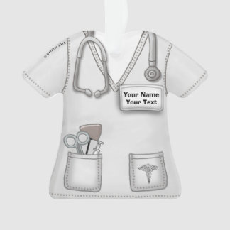 Ornement de tenue médicale d'infirmière blanche