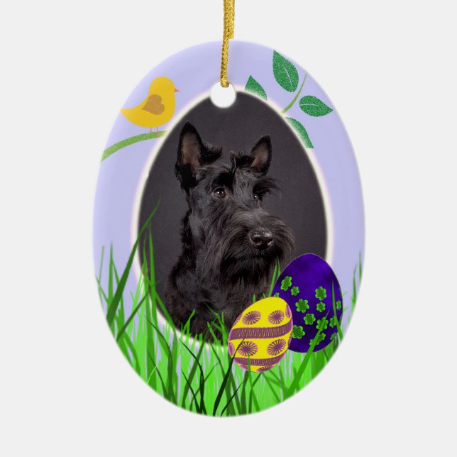 Ornement de Terrier Pâques d'écossais (Devant)
