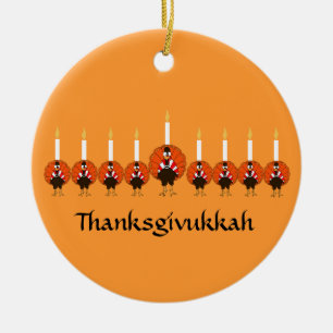 Ornement de Thanksgivukkah Turquie Menorah