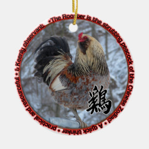 ORNEMENT DE TOTEM DE COQ