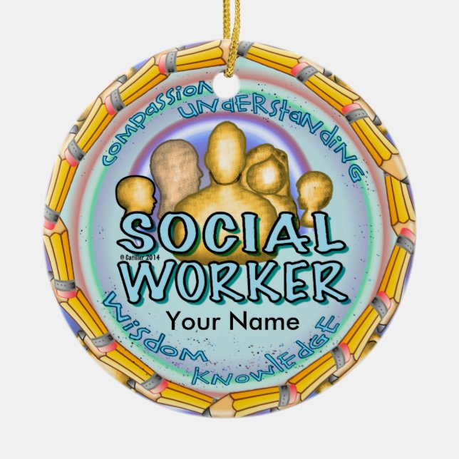 Ornement de travailleur social (Devant)
