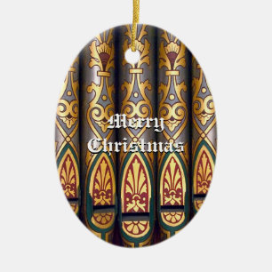 Ornement de tuyau d'organe de Noël