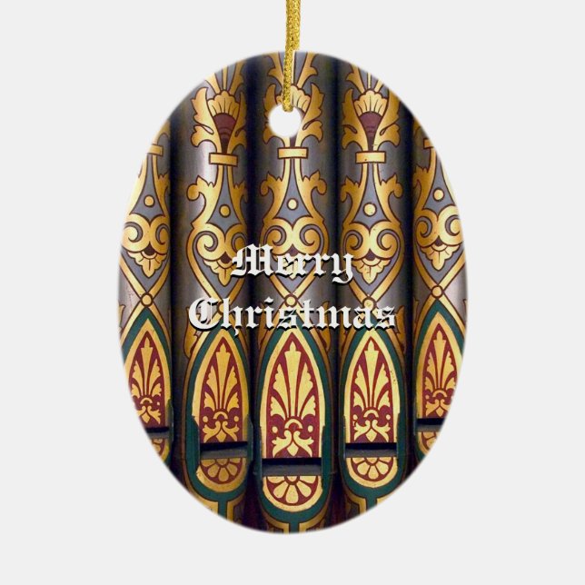 Ornement de tuyau d'organe de Noël (Devant)