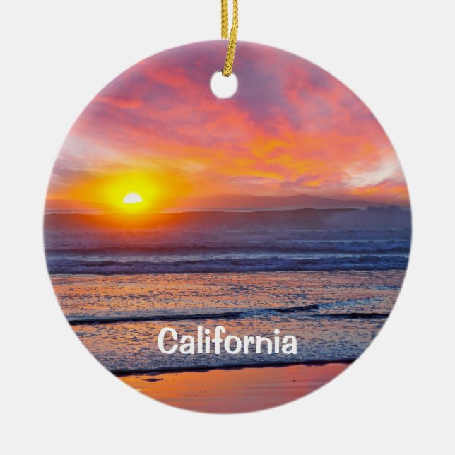 Ornement de vacances en Californie (Devant)