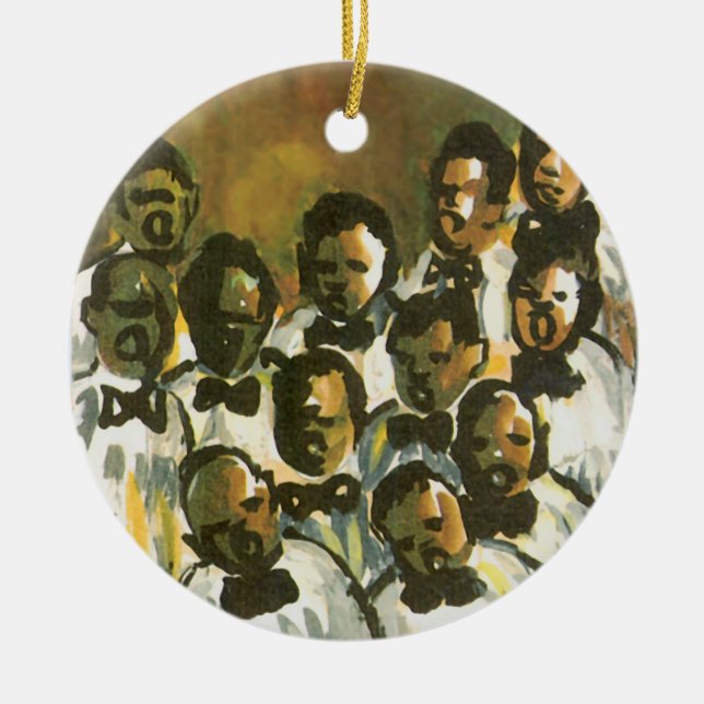 Ornement de vacances en céramique (Devant)