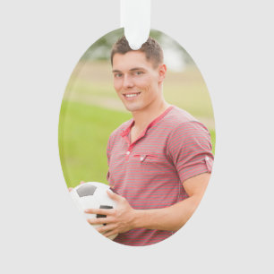 Ornement de vacances photo personnalisé