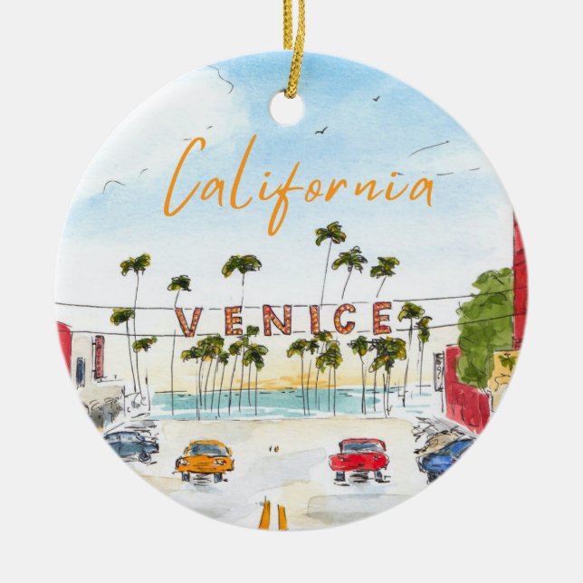 Ornement de Venice Beach Californie (Devant)