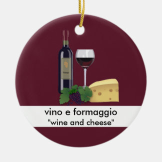 Ornement de vin et de fromage