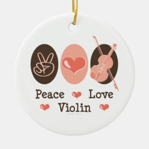 Ornement de violon d'amour de paix