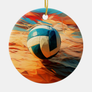 Ornement de volley-ball de plage