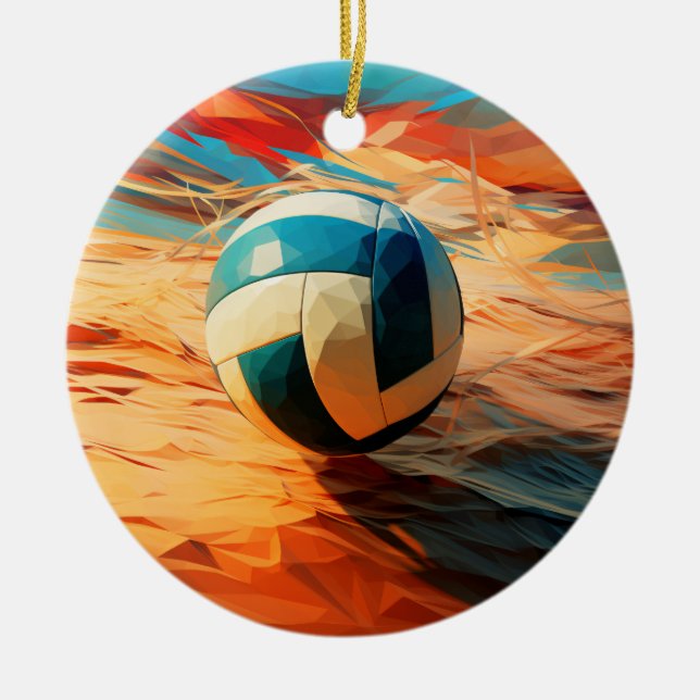 Ornement de volley-ball de plage (Devant)
