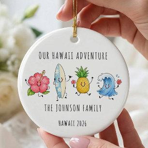 Ornement de voyage pour vacances en famille à Hawa
